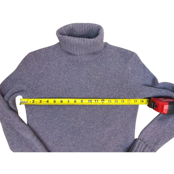 Ralph Lauren Women’s S Wool Cashmere Turtleneck Sweater Lavender Ribbed Knit - Picture 10 of 12